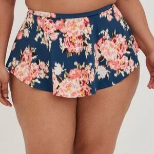 Torrid High-Rise High-Low Swim Skirt With Brief Plus Size 4